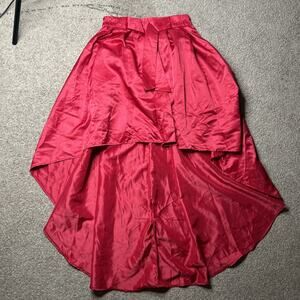 Women’s Size 10 Persun High Low Shiny Red Skirt Dressy